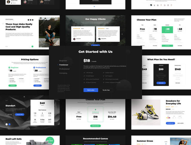 UI Pack由120张完美的卡组成,用于构建现代和美丽的登陆页面,Landscape UI Pack UI Pack由120张完美的卡组成,用于构建现代和美丽的登陆页面,Landscape UI Pack