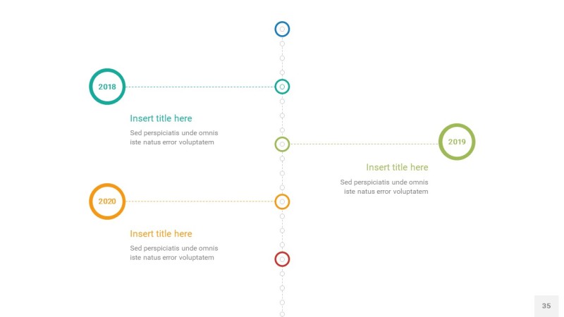 彩色时间轴PPT信息图35