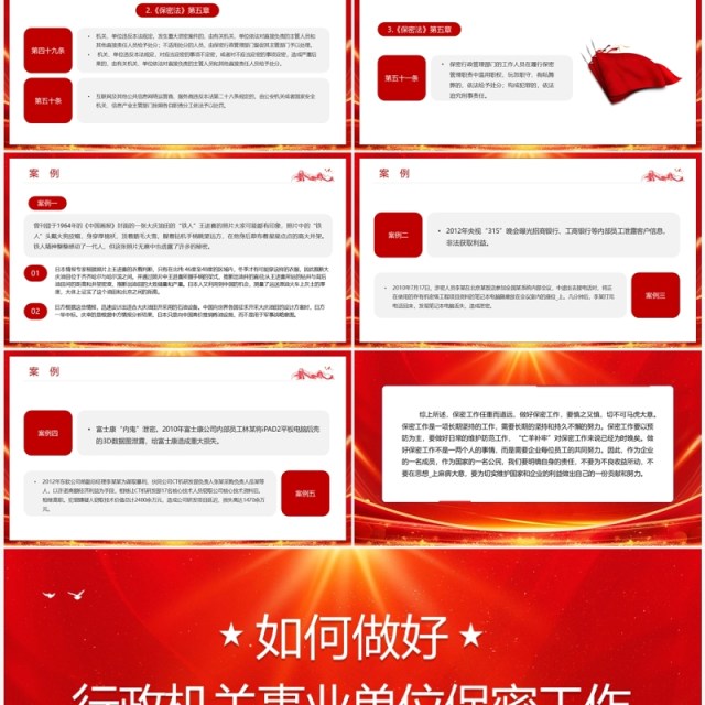 如何做好行政机关事业单位保密工作PPT模板 如何做好行政机关事业单位保密工作PPT模板
