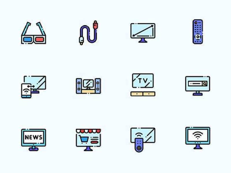 50 枚电视元素图标