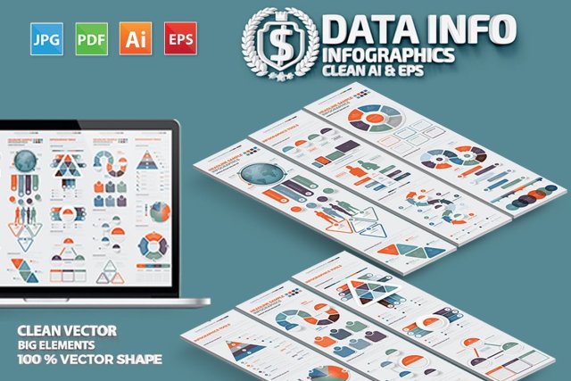 数据信息图形设计元素素材Data Infographics Design