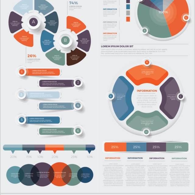 数据信息图形设计元素素材Data Infographics Design