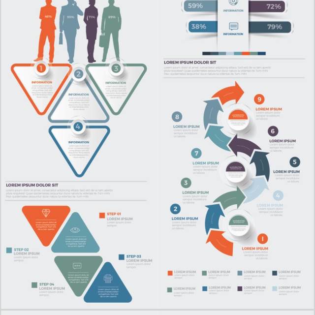 数据信息图形设计元素素材Data Infographics Design