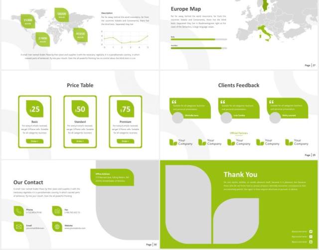 绿色健康食品图片排版设计PPT模板Organik - Healthy Powerpoint Template 绿色健康食品图片排版设计PPT模板Organik - Healthy Powerpoint Template