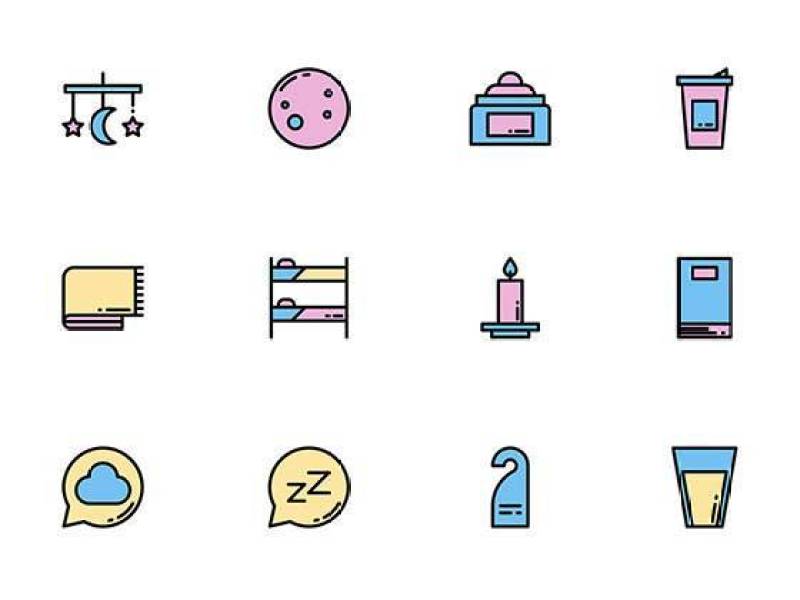 50 枚睡眠时间图标