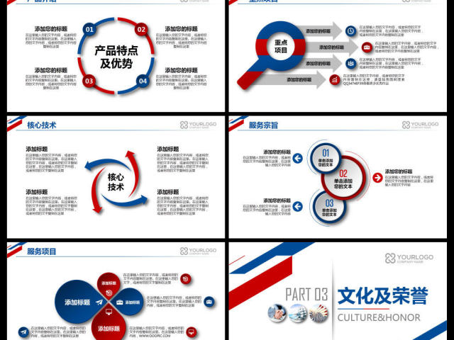 简约企业宣传企业简介公司简介PPT模板