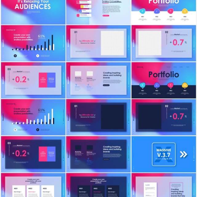渐变设计PPT背景素材Gradient Design 渐变设计PPT背景素材Gradient Design