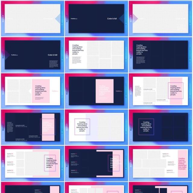 渐变设计PPT背景素材Gradient Design 渐变设计PPT背景素材Gradient Design