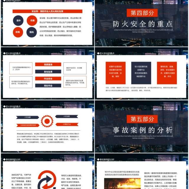 企业三级安全教育培训动态PPT模板 企业三级安全教育培训动态PPT模板