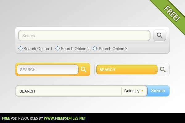 搜索框psd分层素材