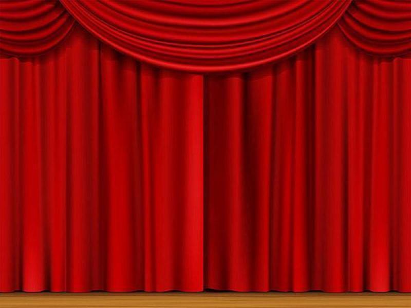 红色幕布设计