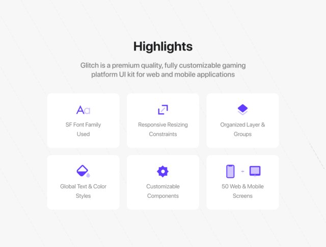 Web和移动应用(iOS版),毛刺游戏平台UI工具包像素完美的UI套件 Web和移动应用(iOS版),毛刺游戏平台UI工具包像素完美的UI套件