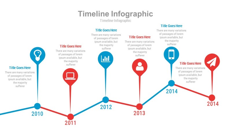 红蓝色商务PPT信息可视化图表3