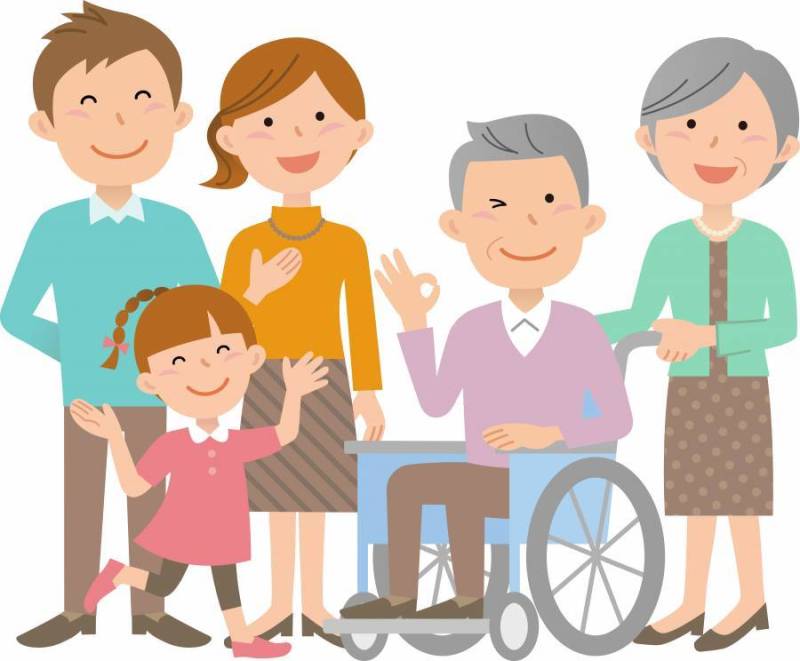 70914.轮椅，家庭