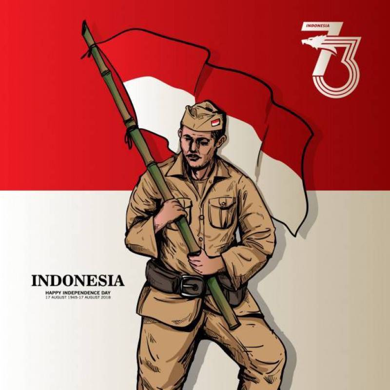 印尼独立日海报