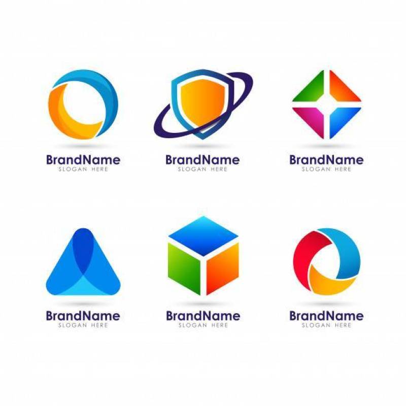 几何web图标标志元素模板