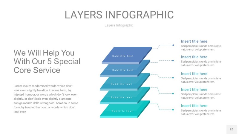 宝石绿3D分层PPT信息图26