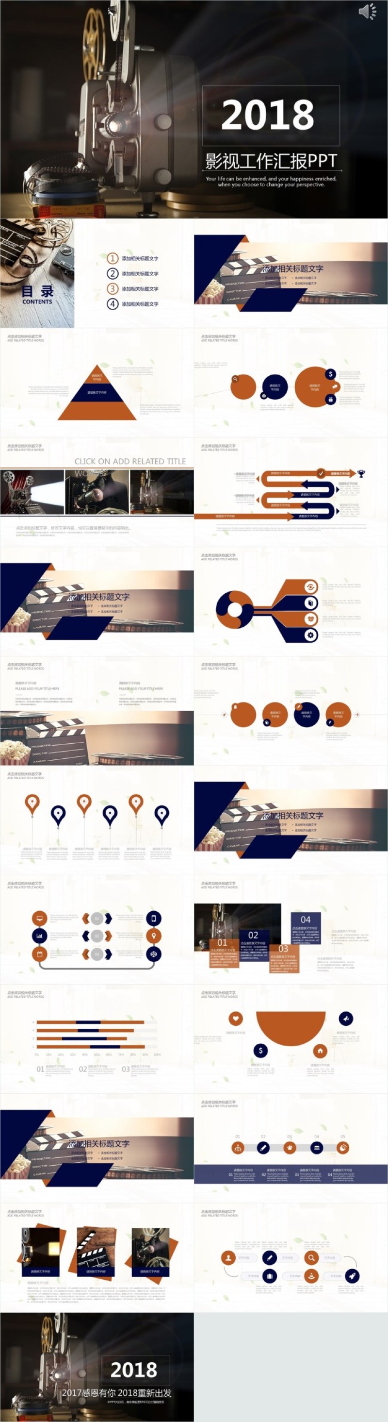 影视工作汇报PPT