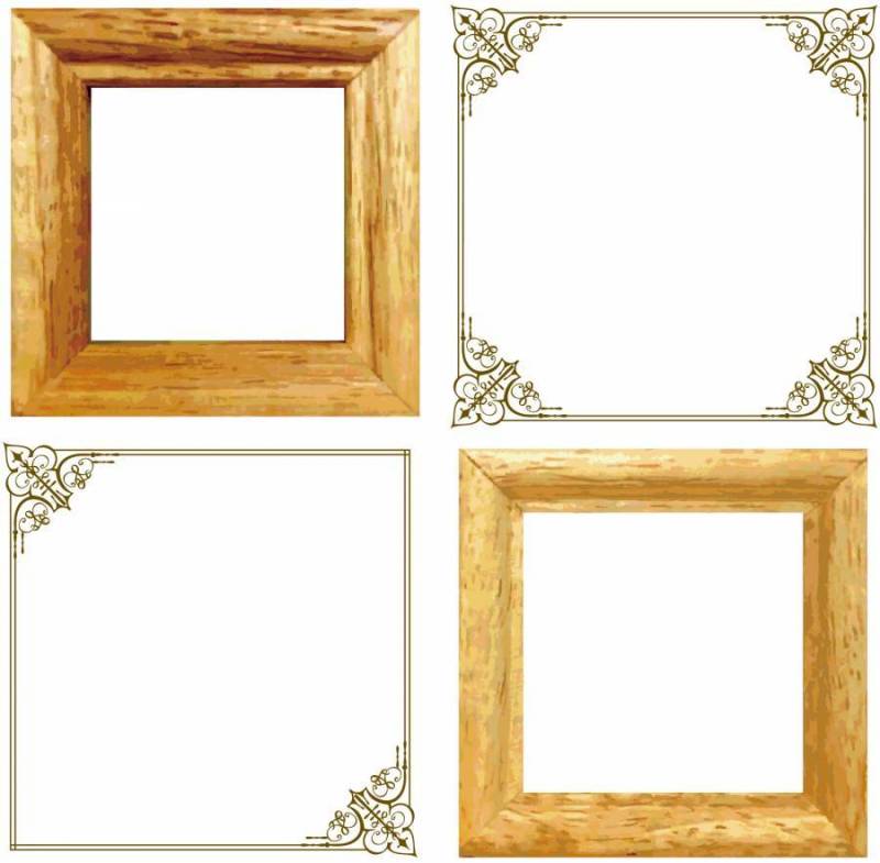 木纹招牌框架照片框架木框架图片