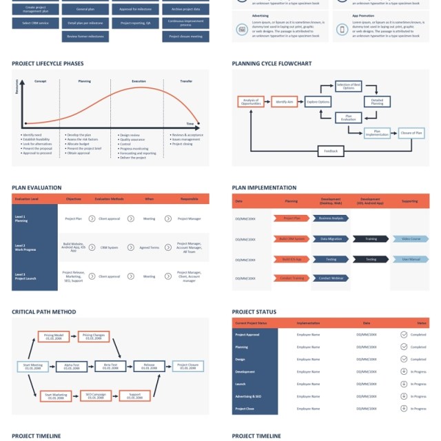 项目计划可插图PPT模板ProjectPlan_Red