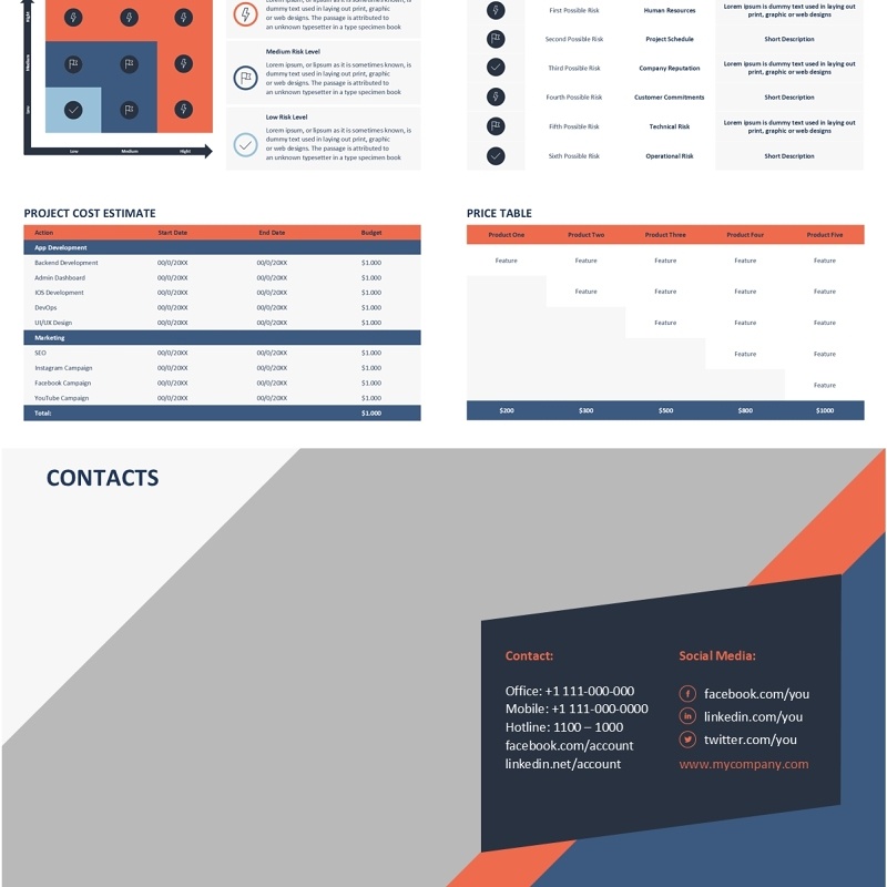 项目计划可插图PPT模板ProjectPlan_Red