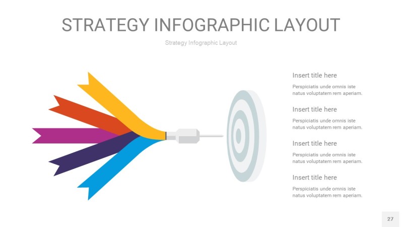 彩色战略计划统筹PPT信息图27