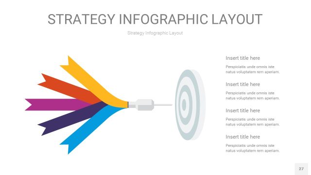 彩色战略计划统筹PPT信息图27