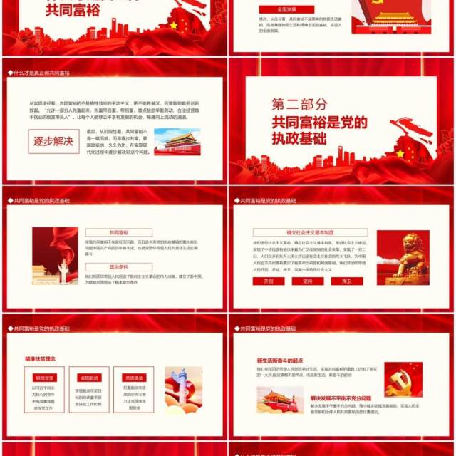 推动共同富裕取得更为明显的实质性进展动态PPT模板 推动共同富裕取得更为明显的实质性进展动态PPT模板
