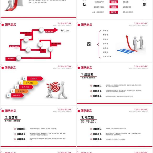 红色企业团队建设与管理员工培训课件ppt模板 红色企业团队建设与管理员工培训课件ppt模板