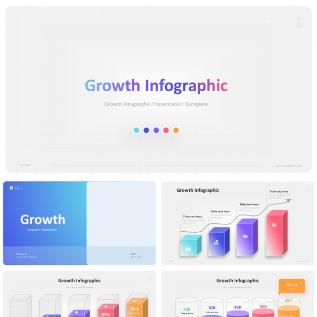 商业数据增长信息图表PPT模板Growth Infographic Business Presentation 商业数据增长信息图表PPT模板Growth Infographic Business Presentation