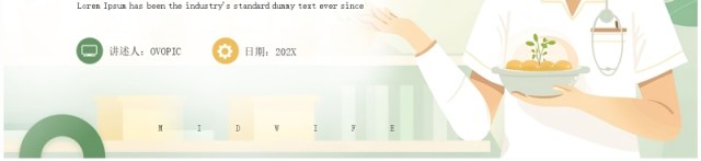 绿色简约风国际助产士日PPT模板