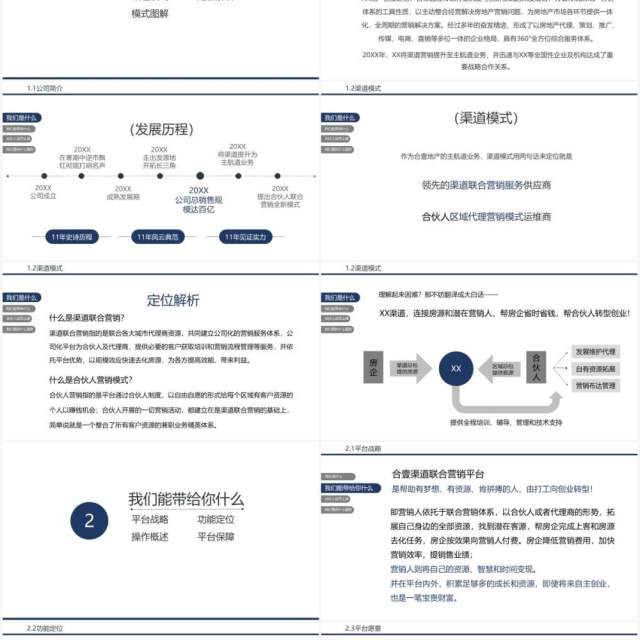 简洁商务风通用区域合伙人计划PPT模板