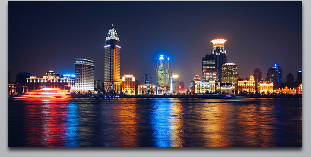 上海CBD繁华城市背景图