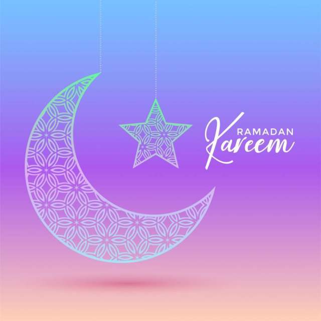 创造性的月亮和明星设计为斋月贾巴尔和eid节日