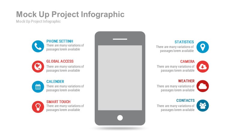 红蓝色商务PPT信息可视化图表39