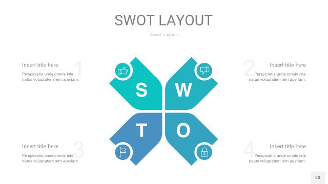 宝石绿SWOT图表PPT23 宝石绿SWOT图表PPT23
