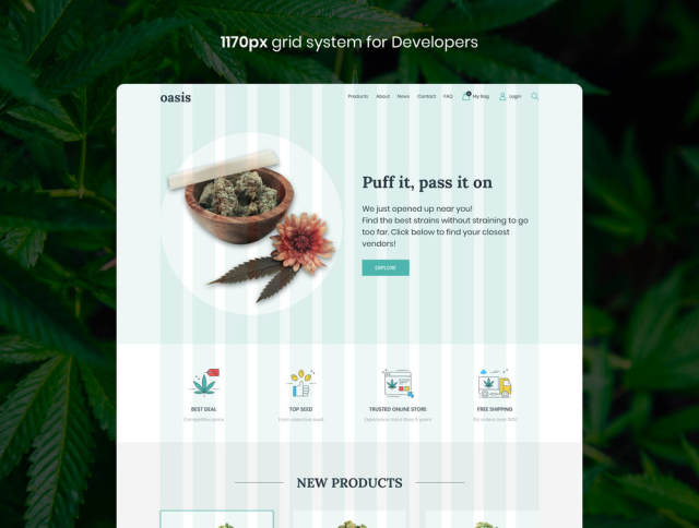 素描的清洁和最小的电子商务Web模板 - 带一些 图标!,Oasis - 大麻电子商务素描模板 素描的清洁和最小的电子商务Web模板 - 带一些 图标!,Oasis - 大麻电子商务素描模板