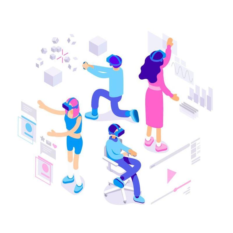 10款2.5D小场景等距立体三维插画作品创意图形APP设计素材图