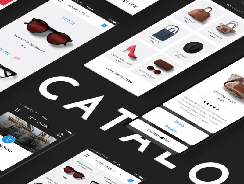 移动应用程序模板的最高质量与清洁和尖锐的设计，V大道用户界面工具包