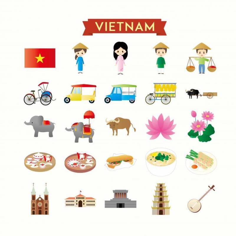越南的插图