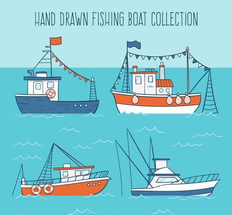 彩绘渔船设计