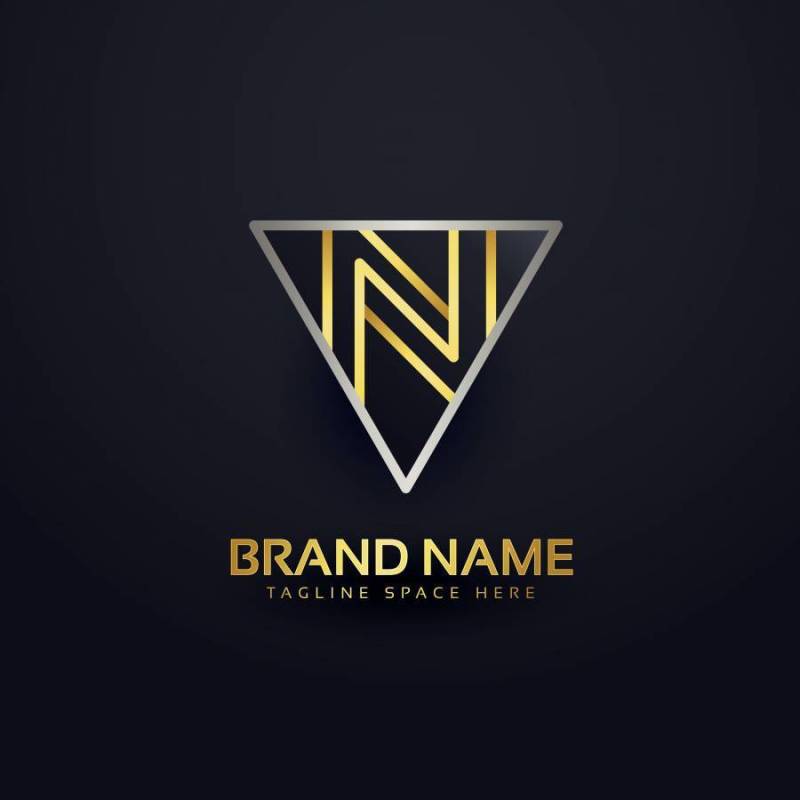 字母N创意logo设计模板