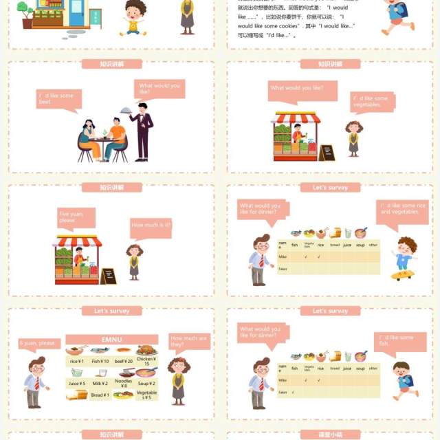 部编版四年级英语上册Dinner‘s ready第四课时PPT模板 部编版四年级英语上册Dinner‘s ready第四课时PPT模板