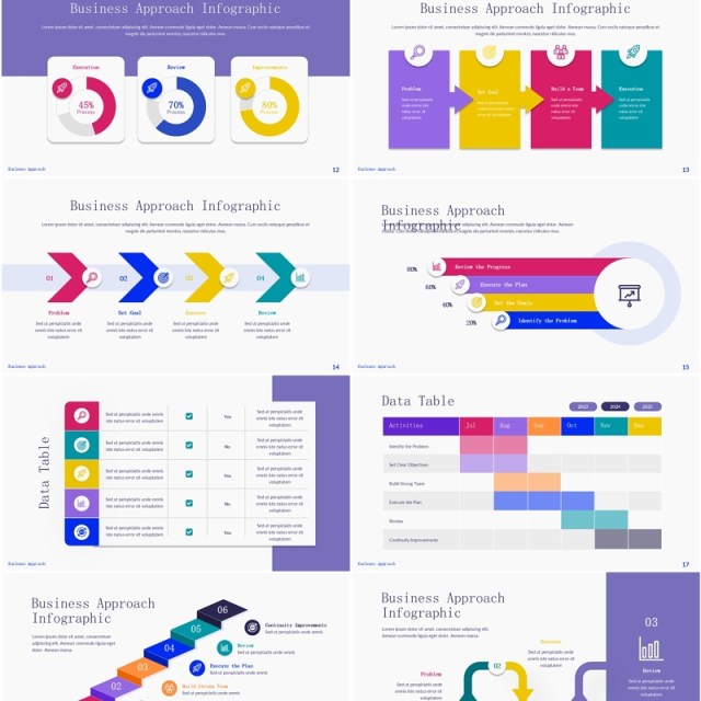 商业经营方式信息图表PPT模板Business Approach 商业经营方式信息图表PPT模板Business Approach