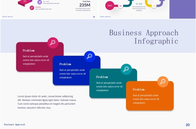 商业经营方式信息图表PPT模板Business Approach