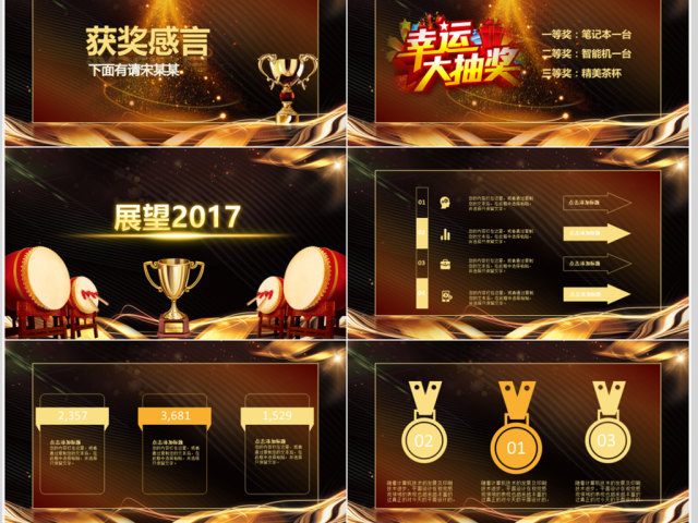 2018狗年年度颁奖典礼总结汇报模板 2018狗年年度颁奖典礼总结汇报模板