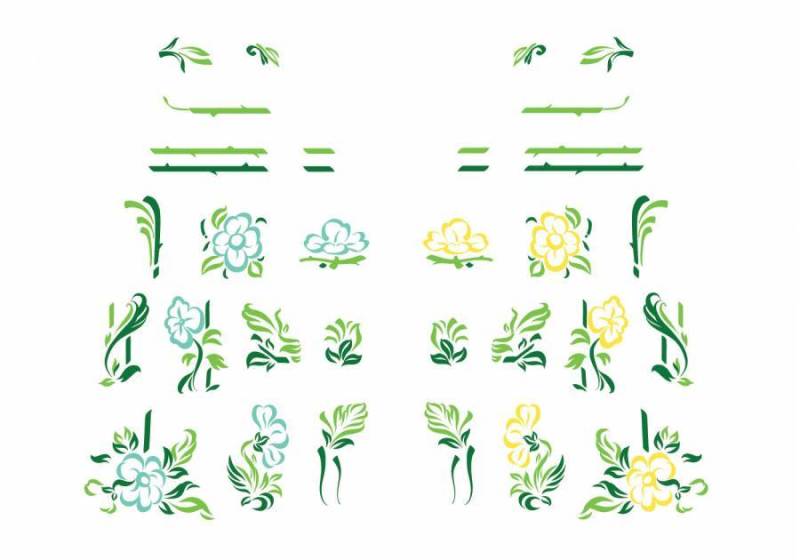 新艺术运动元素矢量包