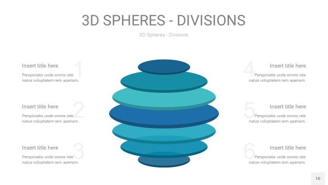 青色3D球体切割PPT信息图10