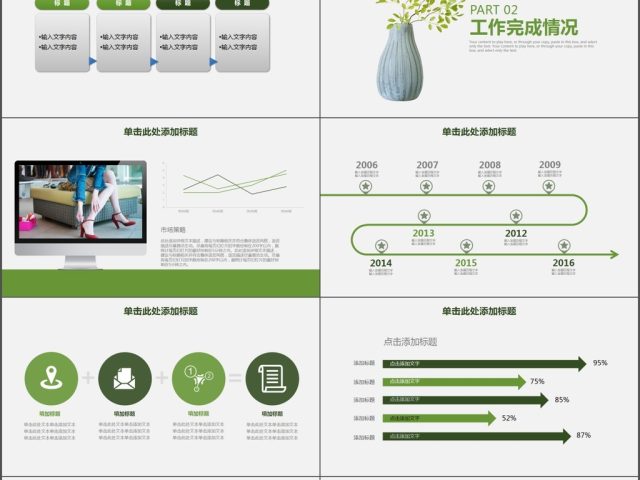 文艺小清新公司工作汇报工作总结PPT 文艺小清新公司工作汇报工作总结PPT