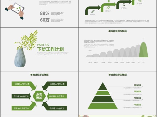 文艺小清新公司工作汇报工作总结PPT